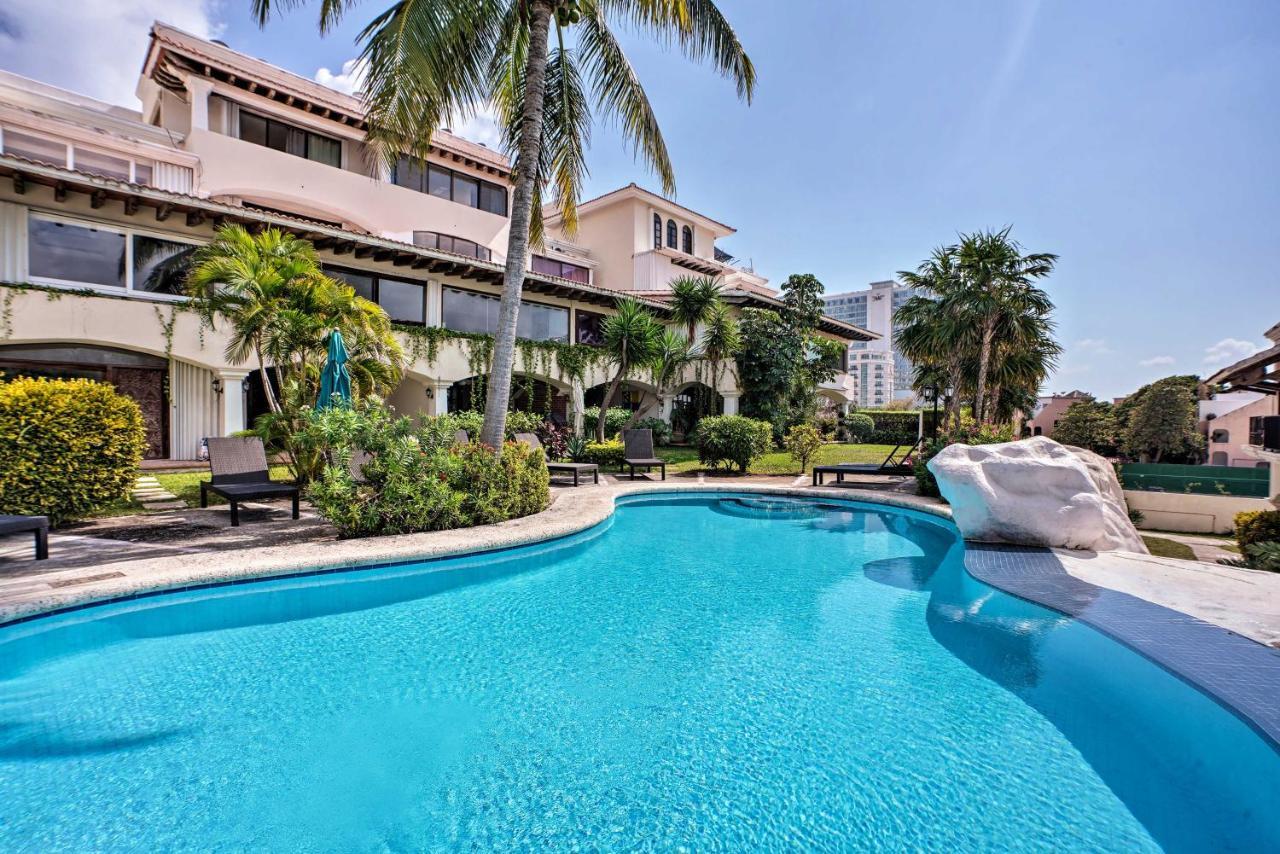 Updated Oceanside Townhome With Pool Walk To Beach! Cancún Kültér fotó